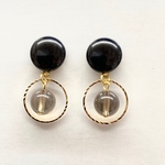 スモーキークォーツ ピアス / 天然石 ピアス