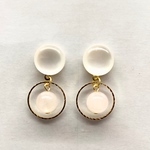 ローズクォーツ ピアス / 天然石 ピアス