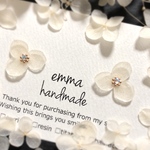 【再販】アイボリーアナベル紫陽花のお呼ばれピアス/イヤリング