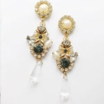 ラストno1842/パールビジューピアス