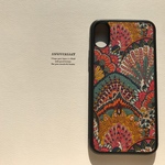  スマホケース＊リバティ iPhone X XS ケース＊ピーコック・パレード＊