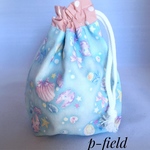 【再販】キラキラ貝殻マリンのコップ袋