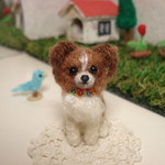 犬　パピヨン　イヤホンジヤック、ストラップ、ドールハウスに