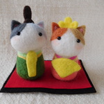 ぶちねこちゃんのおひなさま
