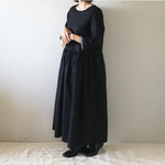 White  lineの大人ワンピース(7部丈ギャザーウェスト)