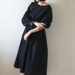   White  lineの大人ワンピース(ゴムギャザーウェスト)
