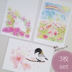 SALE★春のポストカード 3枚セット