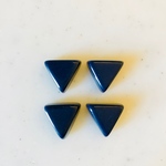 Navy Blue Triangle Cabochons