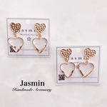 【NEW】ハート♡ハートフープピアス