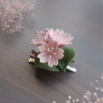 春色のお花ブローチ(さくら)