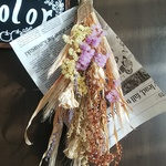 送料無料！アンティーク調ドライフラワースワッグ
