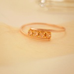 pink gold ring