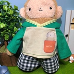 フモフモさんMサイズ ポッケもちゃ オレンジチェック