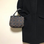 もっと丸みバッグ ミナペルホネン ウール dark navy