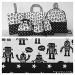 【６点セット】ロボット 入園 入学 男の子 レッスンバッグ ナップサック 上履き入れ 弁当袋 給食袋など