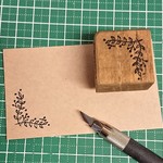 消しゴムはんこ★飾り枠（リーフ）