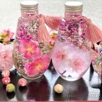 ハーバリウムドロップ～桃花·桜花～