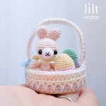【yukatoya様オーダー品】*刺繍糸の小さなイースターバニー*