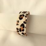 レオバード柄バングル（幅約2cm）