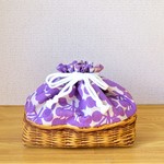 洗える♪保冷保温☆お弁当袋（木の実🍇ラベンダー）