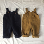 フレンチフランネルのサロペットパンツ 80/90/100