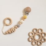 歯固めリング付き！おもちゃにもなる♡おしゃぶりホルダー    