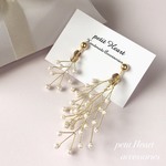 【再販...大人気♡】小粒パールのかすみ草イヤリング(ピアス)♡