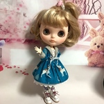 セーラー風カラーワンピ（ユニコーン昼）