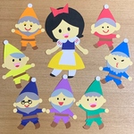 壁面 ❁白雪姫と7人のこびと❁