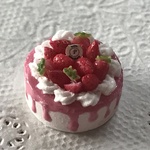 【パーツ販売】Palmミニチュア＊ストロベリードリップケーキA