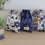 【巾着】３点花柄巾着＊小物入れやプレゼントに・・・