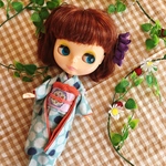 ♡お振袖♡ブライス、リカちゃんサイズ