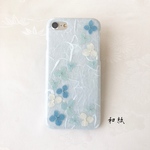 和風 和紙 紫陽花の花暦(空色) iPhone和柄 スマホケース【iPhone/その他対応あり】