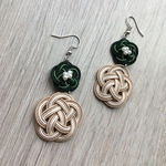 水引 和  Spring greenピアス 着物や浴衣に。