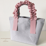 フリルが可愛い♡グレープハンドル トートバッグ S《PK》