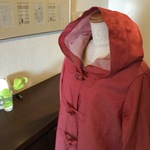 赤色デニムのダッフルコート(再販)