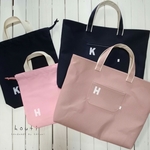 [Y様オーダー品]＊レッスンバッグ＆上靴入れ＊さくらピンク・ネイビー