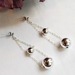 シルバーボールピアス/イヤリング