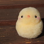ふわふわポンポンのヒヨコちゃん♥