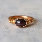 SALE＊天然アパタイト・キャッツアイ　指輪＊6号　GP