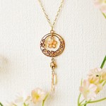 【再販】桜リースロングネックレス