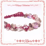 新作＊༅೫Kiss you Valentine೫༅ 天然石 パワーストーン ブレスレット