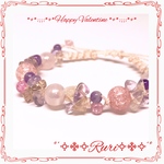 新作＊༅೫Love me Valentine೫༅ 天然石 パワーストーン ブレスレット