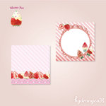 【pink strawberry】 メモ紙セット