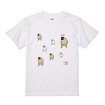 文鳥Tシャツ  「かしげる文鳥ズ」シナモン文鳥 【受注生産】