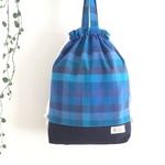     海色☆ブルー     体操着入れ＊お着替え袋