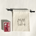  【sale】ワンダフルワールド 手描き巾着【S】