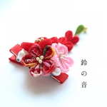 つまみ細工髪飾り  ベビーヘアクリップ