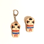 こけし ブローチ キーホルダー