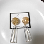 Flowerクリアピアス